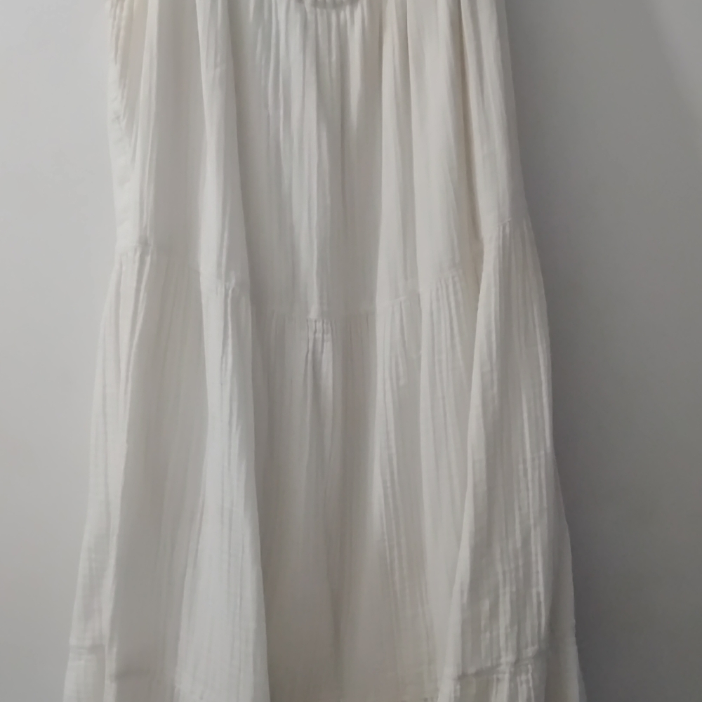 Time and Tru Elegant Cream Maxi Dress